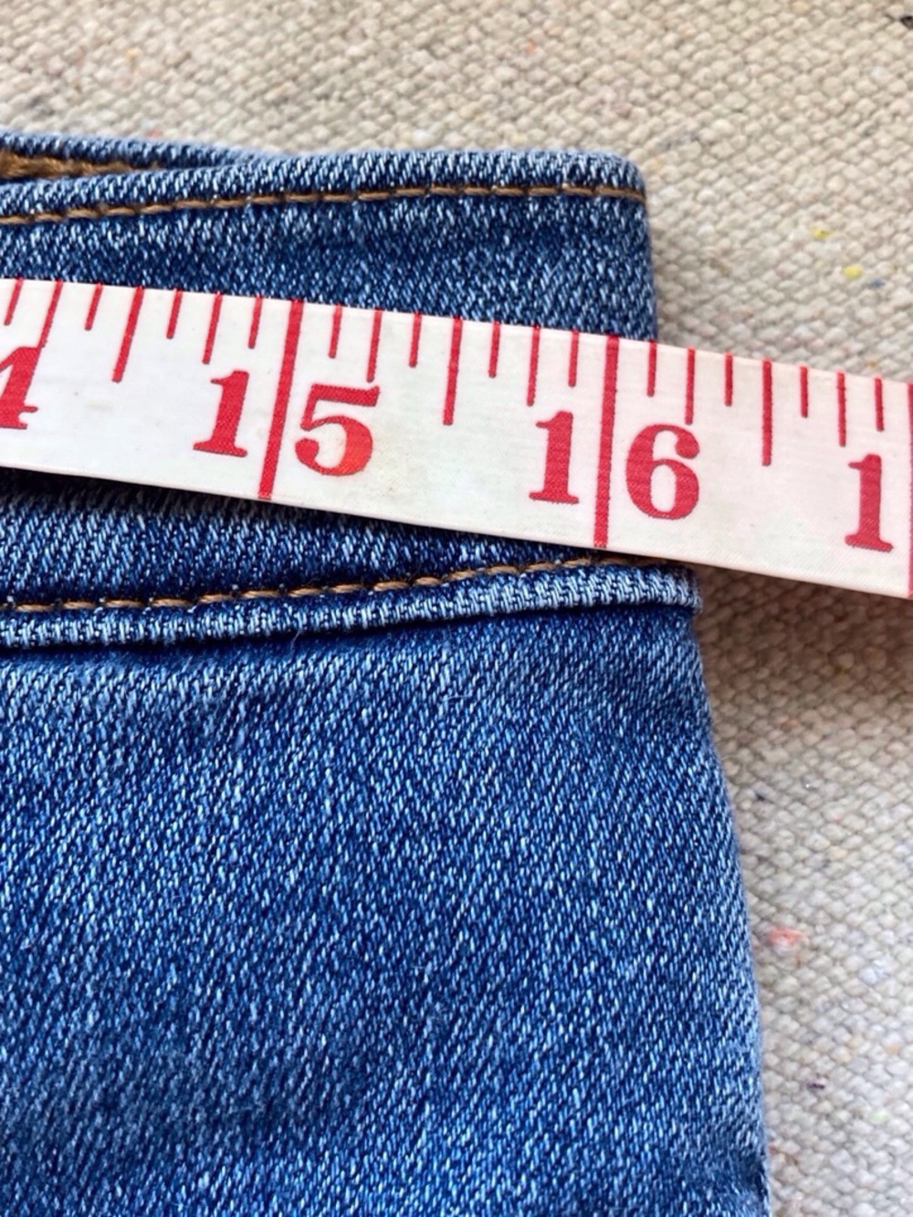 Levi's Blue Denim Distressed Cutoff Shorts W31. Summer ready - Picture 9 of 11